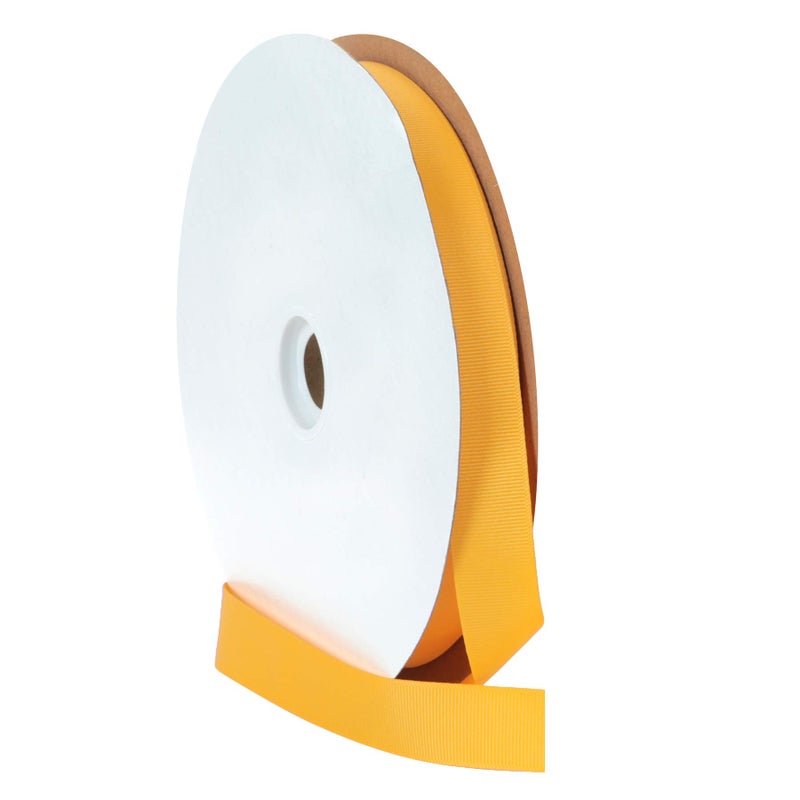Berwick Offray 7/8" Grosgrain Ribbon, Yellow Gold, 100 Yards - Image 2